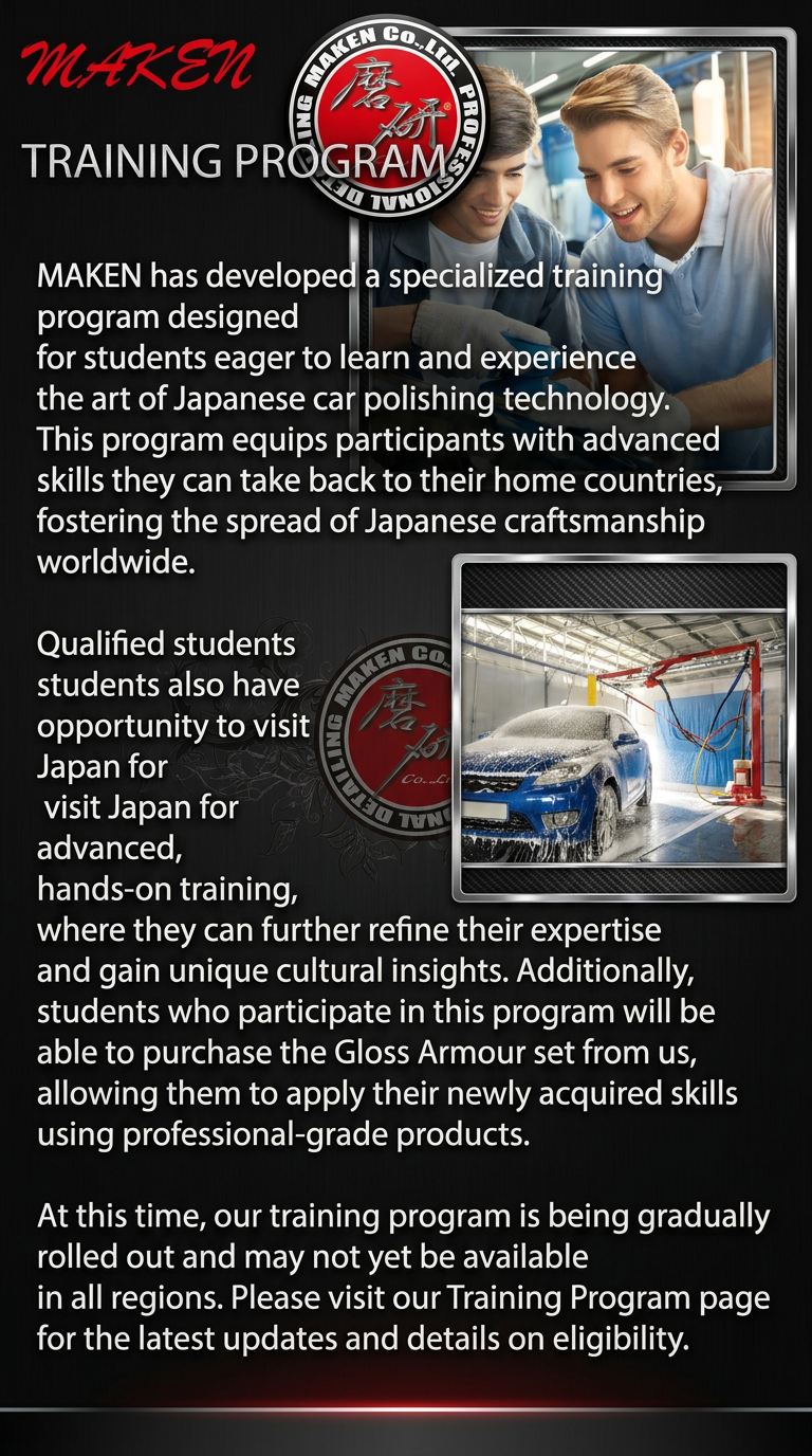 MAKEN Professional Detailing Training in Japan